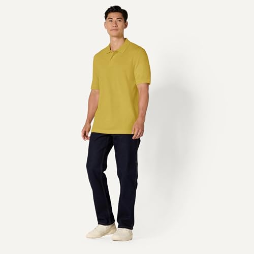 Image of Amazon Essentials Men's Regular-Fit Short Sleeve Cotton Pique Polo Shirt (Available in Big & Tall)