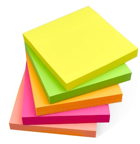 Sticky Notes 4/5 Colour Paper Multicolour Sticky Notes 76x76mm (Pack of 400 Sheets)