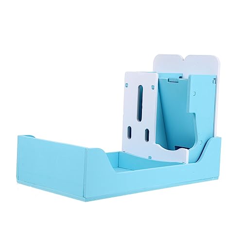iplusmile ハムスターフードボウル ダニ ハムスターケトル 小さなハムスターの水筒 小型犬用フード キャリア マット ハンモック ライナー 小さなペット用品 ハムスター食品容器 木製 Blue
