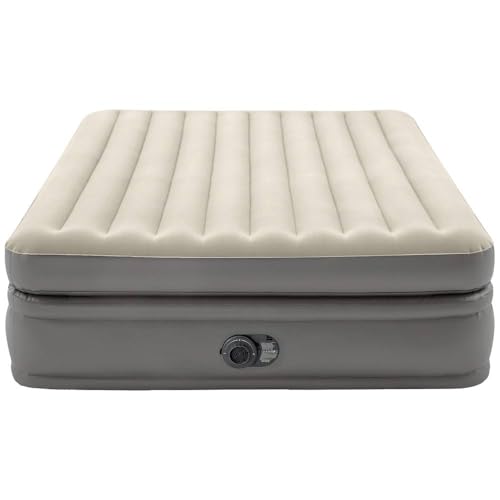 Intex 64164 Prime Comfort Elevated Colchón Inflable Doble, Peso Máximo Soportado 272 kg, 152 x 203 x 51 cm