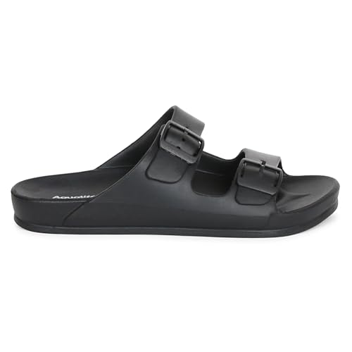Image of Aqualite NEO-1258 Men Slides Sandal with Slip-on wear, Comfort and Flat Base Sandal for dailywear uses