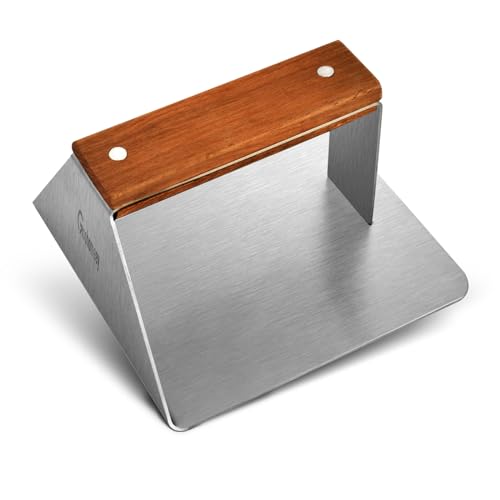 Kitchen Burger Smasher, Sandwich Wide Size, BBQ/Steak Press, Barbecue press, Burger Press, Professional BBQ Grill Accessory to Sear with Perfection and Retain Flavour, Stainless Steel (Square)