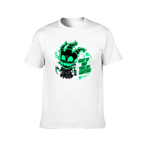 Thresh Shut Up and Take My Lantern Unisex Crew Neck Cotton Tee Men's Short-Sleeve T-Shirts White M Thresh Shut Up and Take My Lantern Unisex Crew Neck Cotton Tee Men's Short-Sleeve T-Shirts White M