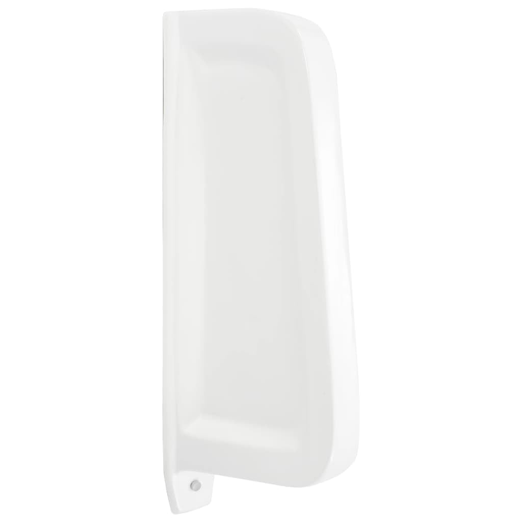 vidaXL Separador de privacidad de urinario de pared cerámica blanco