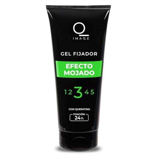 IMAQE Gel Efecto Mojado 200 ml, Gel Fijador, Lubricante, Sin Fragancia, Sin Parabenos, Unisex, Adultos, Jóvenes Adultos, Usuarios que Deseen Peinar o Dar Forma a su Cabello