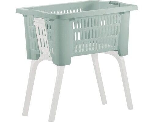 Moderner Wäschekorb mit klappbaren Beinen, in Grau, Grün oder...