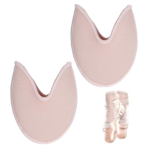 Ymapinc Ballet Toe Pads for Pointe Shoes, Ballet Dance Shoe Toe Protector Accessories Foot Covers for Women Dancers High Heels (SEBS+Knitted Fabric Skin Color)