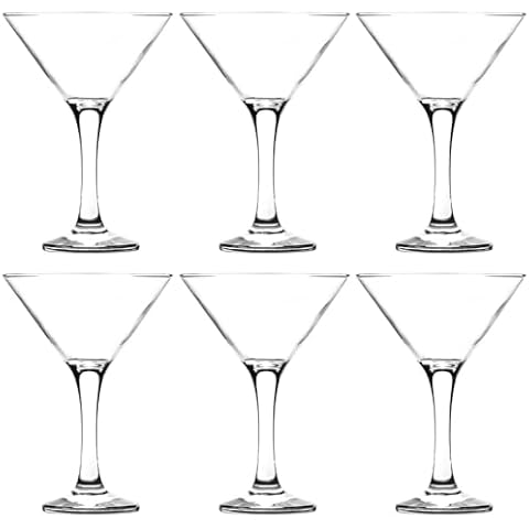 Queensway Home & Dining Set of 6 Martini Glasses Cover