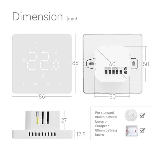 Chauffe-eau et chaudière à gaz WP 3A avec thermostat programmable