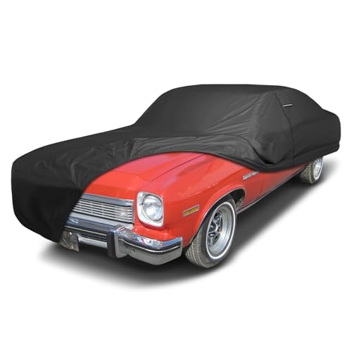 Image of iCarCover Premium Custom Car Cover for 1973-1975 Buick Apollo Heavy Duty Waterproof All Weather Rain Snow UV Sun Protector Custom Fit Full Exterior Indoor Outdoor Protection Car Cover (Black)