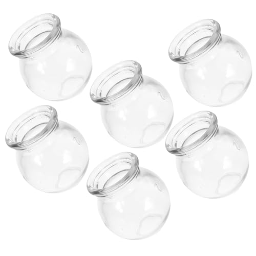 Lactancia, Baby Product Baluue 6 Piezas Ventosas Palo Dispositivo Vasos Vidrio Tazas De Masaje Facial Gafas Claras Mano Latas Herramientas Profesionales Ventosa De Masaje Utilización...