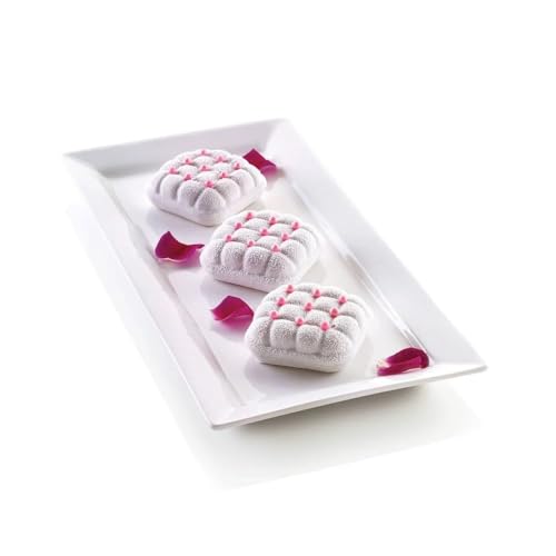 Silikomart - Mini ELEGANZA - Silicone Mould 300 MM x 175 MM H 30 MM, Grey, 17.5 x 30 x 3.9 cm