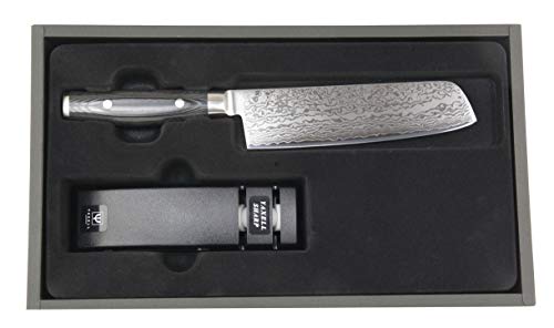 Yaxell Ran 69 - Cuchillo Nakiri (hoja de 18 cm, mango de mikarta)