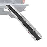 Ruedamann 179,8 cm L × 22,9 cm B Stahl-Laderampe, 1 Stück, nutzbare Breite 19,1 cm, 272,2 kg Kapazität, tragbare faltbare Rampe mit rutschfester Oberfläche für ATV, Motorrad, Rasenmäher, Schneefräse,