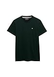 Superdry Herren SD&Co Logo T-Shirt mit Stickerei Waldgrün/Neongelb L