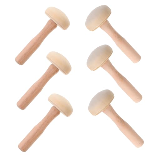 Homoyoyo 10pcs Professional Knitting Tools Set Natural Wood Darning Mushrooms for Socks Sweaters Home Knitters