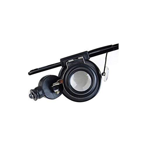 Lupas iluminadas montadas en la cabeza ， Lupa, lupa portátil multipropósito, laptificadores de cabeza de cabeza, con 2 luminosas LED de lámpara tipo lupa de iluminación para la lectura de relojes Repa