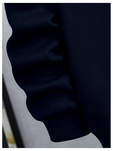 OYOANGLE Men's Sweatsuits Color Block Long Sleeve Sweatshirt and Jogger Pants Gym Workout Tracksuits4