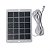 Eawfgtuw 6W 5V Solar Panel Charger with for 3m Cable, Waterproof Polysilicon Solar Charging Panel for Outdoor Security Camera, Smartphone and Garden Light Power(Type-C)