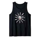 The Dark Knight Heath Ledger The Joker Face Paint Knives Tank Top