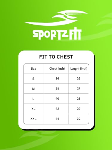 Image of SPORTZFIT Men's Crew Neck T-Shirt | Premium Polyester Fabric | Breathable, Lightweight, Stylish Activewear for Gym, Training & Casual Wear