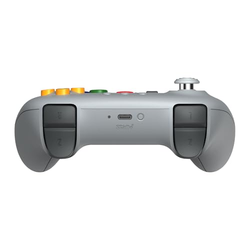Image of 8BitDo 64 Bluetooth Controller for Analogue 3D, Switch, Switch 2, Windows, and Android (Grey)