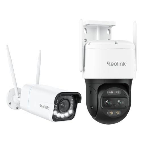 Reolink 4K 8MP Telecamera Wi-Fi Esterno con 5X Zoom Ottico, Rilevamento di Persona/Veicolo/Animale, Videocamera di Sorveglianza con Wi-Fi 6, Visione Notturna a Colori, Audio Bidirezionale, RLC-811WA