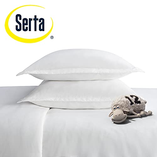 Serta VZT018EHQWHT Simply Clean Ultra Soft Hypoallergenic Stain Resistant 3 Piece Solid Duvet Cover Set thumb #5
