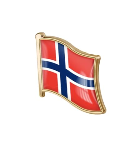 Image of World Most Countries Single Pin Brooch Badge United States USA America and Other Countries Cross Friendship Pin Badge for Men Women