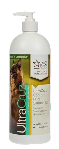 UltraCruz Canine Pure Salmon Oil Supplement for Dogs, 32 oz,sc-39...