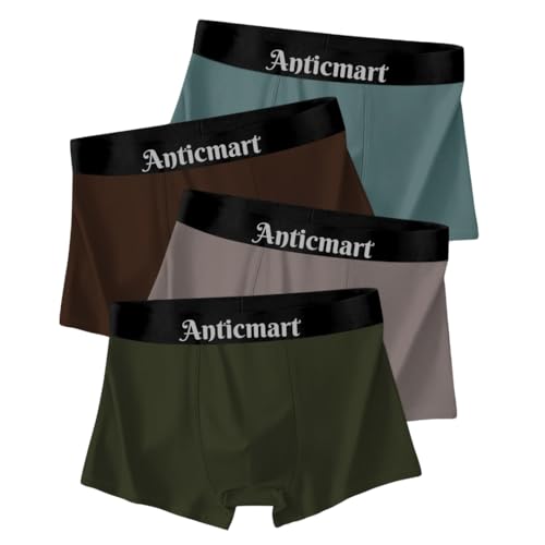 Image of Men's Premium Printed Boxer Briefs Pack of 4| Ultra Soft Stretch Trunks | Breathable Innerwear | Comfortable Waistband | Underwear for Men