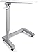 Vaunn Medical Adjustable Overbed Exam Bedside Table with Wheels (Hospital and Home Use), New Tabletop, Light Gray