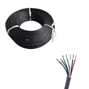 Raptas Copper0.75MM(24/.20) 7 Core Wire for Home or Domestic Industrial Electric Wiring, Electric Wire 90Mtr