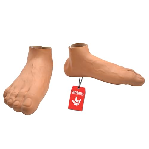 Nicky Bigs Novelties Giant Jumbo Funny Feet Slippers Oversized Big Toe Caveman Costume Accessory Beige One Size Fits Most Adults