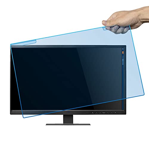 12″-27″computadora Anti luz Azul Pantalla Filtro Universal Escritorio PC Monitor Panel Protector Protección para los Ojos& Resistente a rayones Película Tipo Colgante,Anti Bluelight Filtro de Pantalla Cover