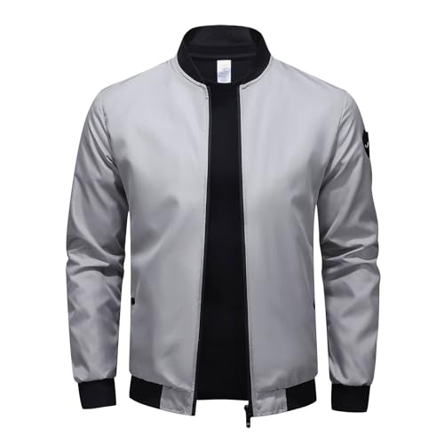 Chaqueta Hombre Entretiempo Frio Cazadora Bomber Hombre Chaqueta Bomber Hombre Casual Cortavientos Chaqueta Cortavientos Hombre Chaqueta De Aviador Ligera Con Cremallera Jacket Abrigo Informal