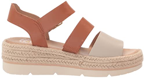 Dr. Scholl's Shoes Women's Once Twice Espadrille Platform Wedge Sandal,Honey Brown Smooth,8 #TOP5