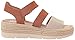 Dr. Scholl's Shoes Women's Once Twice Espadrille Platform Wedge Sandal,Honey Brown Smooth,8.5