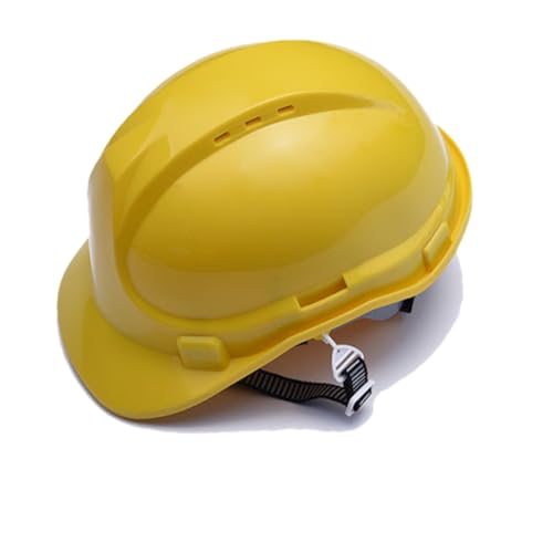 Edward Tools Safe PRO Hard Hat Safety Helmet - Vented ABS Helmet for More Safety and Comfort - Strong, Lightweight and Protective - Easy Adjust Size 4 Point Ratchet - Construction, DIY (Yellow)