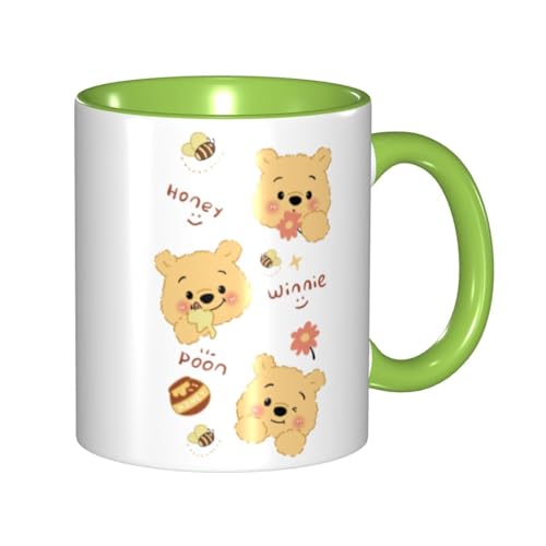 くまのプーさん マグカップ 330ml ティーカップ コーヒーカップ カップ セラミック Mug Cup 軽量 直接ドリップ おしゃれ かわいい 電子レンジ対応 グッズ オフィス 家用 プレゼント
