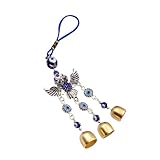 ノーブランド品 合製猫頭鷹ブルーアイ邪眼飾り 車用バックパック吊り下げ アクセサリー 守護のお守り 室内外対応