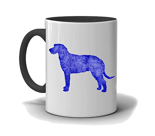 Irish Wolfhound Custom Dog Mug, Black and White Mug, I Love My Irish Wolfhound