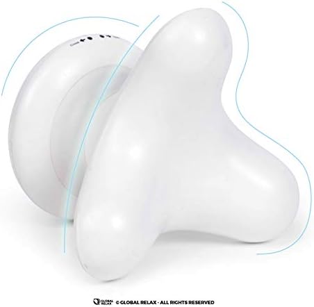 Miniatura 7 de GLOBAL RELAX BONNO Masajeador corporal vibratorio - Blanco (nuevo modelo 2023) - Masaje Shiatsu, anticelulitis, reflexología, acupresión - Masaje
