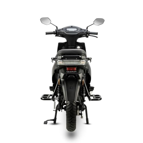 Image of Quantum Bziness X Electric Scooter | NMC Battery Pack | 105 km Range | Bluetooth, USB & Digital Display | 60 km /h Top Speed | Black | Advance Booking for Ex-Showroom