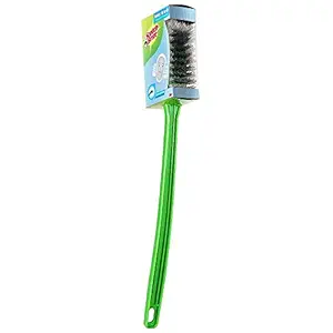 Scotch-Brite Double Sided Toilet Brush (Green,Pack of 1)