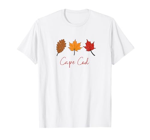 Cape Cod Feuillage d'automne Feuilles d'automne Feuilles de chêne érable T-Shirt