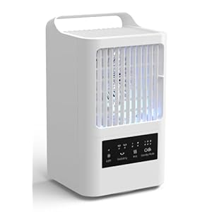 OMISOON Draagbare Airconditioning 4-in-1, Mobiele Airconditioning, 3 Snelheden, 120° Oscillatie, 4-in-1 Luchtkoeler