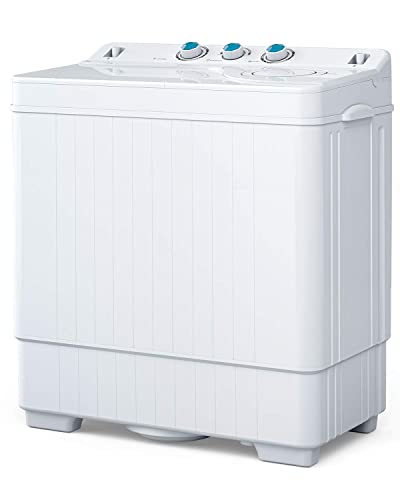 ROVSUN-Compact-Twin-Tub-Portable-Mini-Washing-Machine-26lbs-Capacity-Washer18lbs-Spiner8lbs-Built-in-Drain-PumpSemi-Automatic-for-Camping-Apartments-Dorms-RVs-White