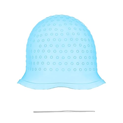 2 Pcs Gorro Mechas,Gorro Mechas Silicona Profesional,Gorro Con Aguja Y Agujeros, Juego De Mechas, Juego De Capó, Reutilizable Y Brillante, Coloración Diy Se Utiliza Para Coloración Del Cabello