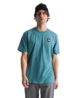 The North Face Men's Short-Sleeve Box Logo Tee, Algae Blue, Medium